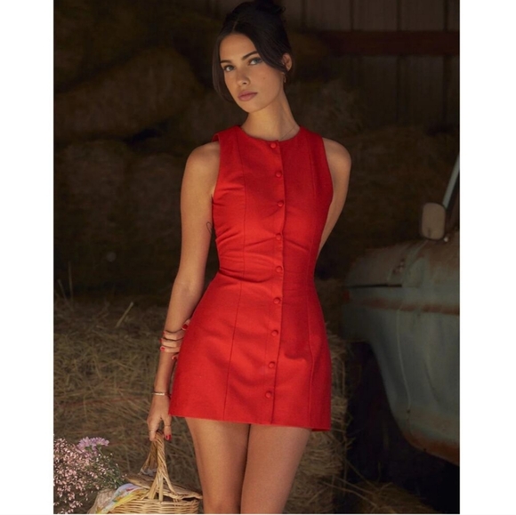 Commense Dresses & Skirts - Cotton Red Dress